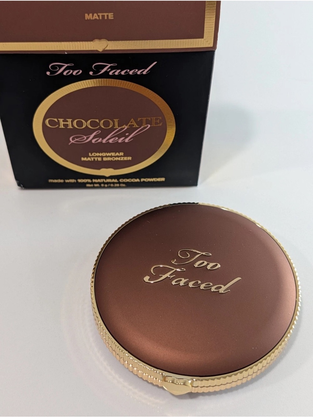 TOO FACED Chocolate Soleil Long Wear Matte Bronzer - New in Box - Picture 4 of 5